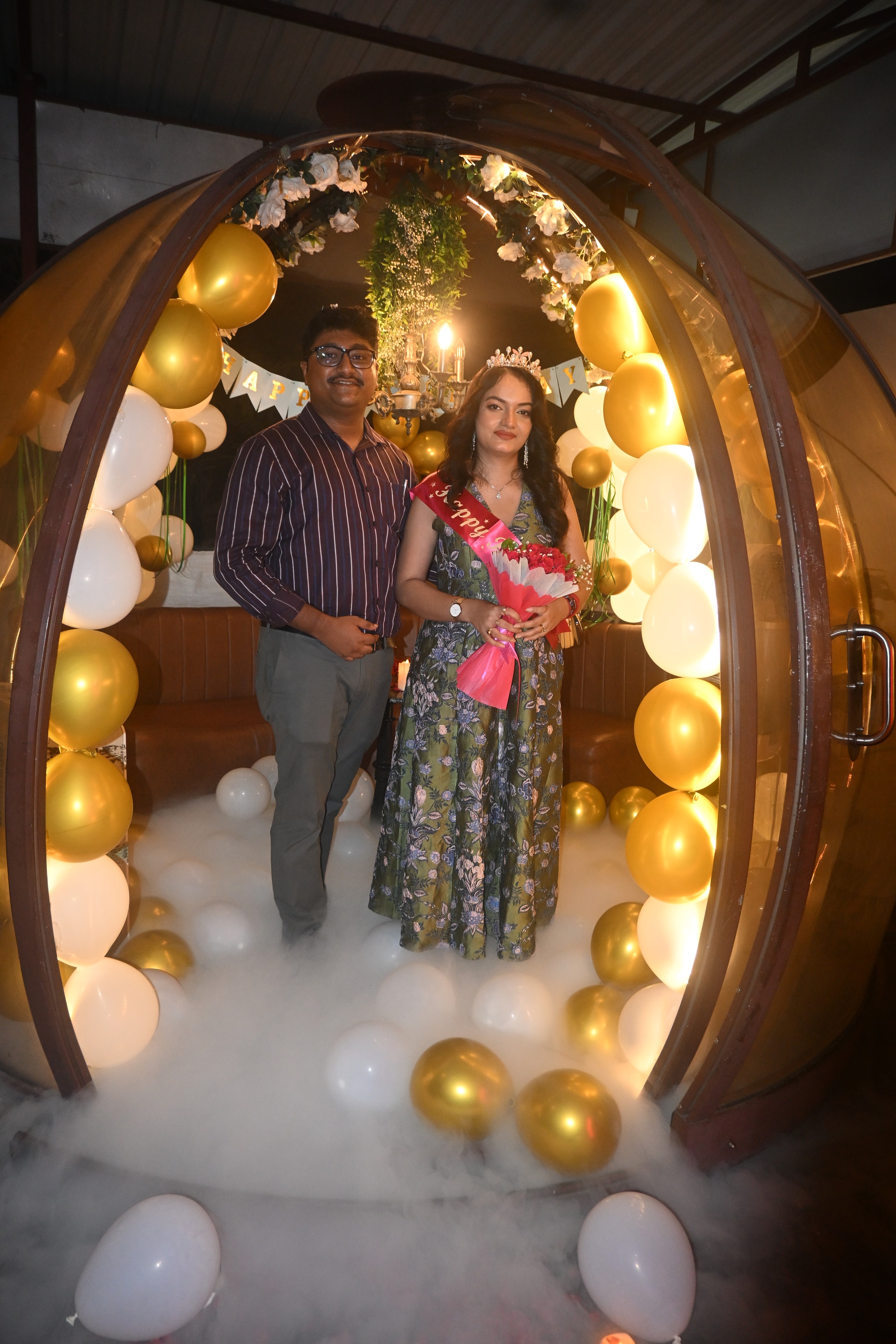 Couple Celebration in Dome Pod